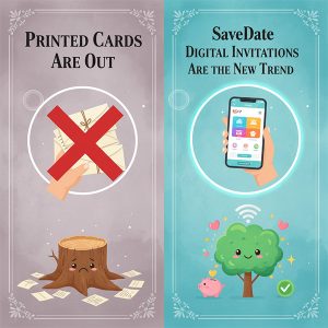 Printed Cards Are Out SaveDate Digital Invitations Are the New Trend